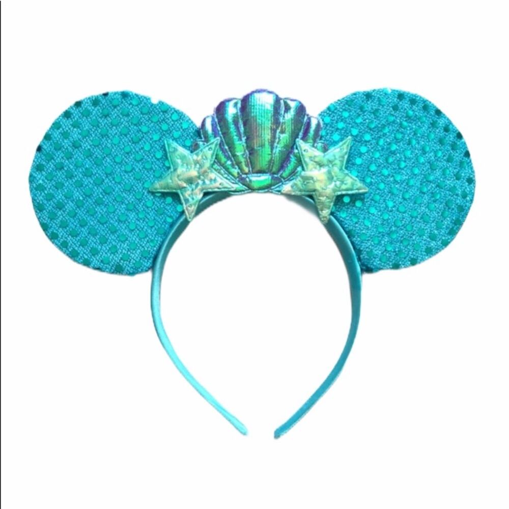 mermaid ears headband handmade hair accessories Ariel